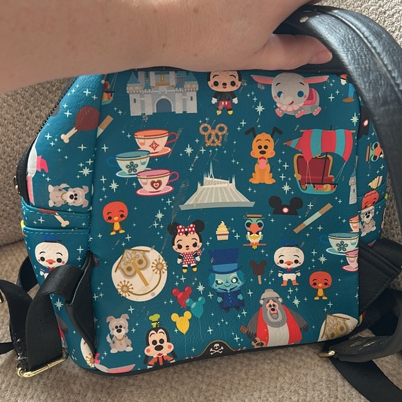 🏰Loungefly Disney Parks Backpack Multiple Characters - Picture 5 of 9